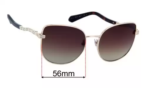 Sunglass Fix Verres de Remplacement pour Bvlgari 6184-B - 56mm Wide Bvlgari 6184-B Verres de Remplacement 56mm wide