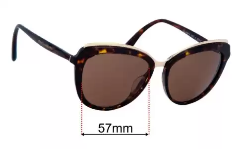 Replacement Lenses for Dolce & Gabbana DG4304F - 57mm Wide Sunglass Fix Replacement Lenses for Dolce & Gabbana DG4304F - 57mm Wide