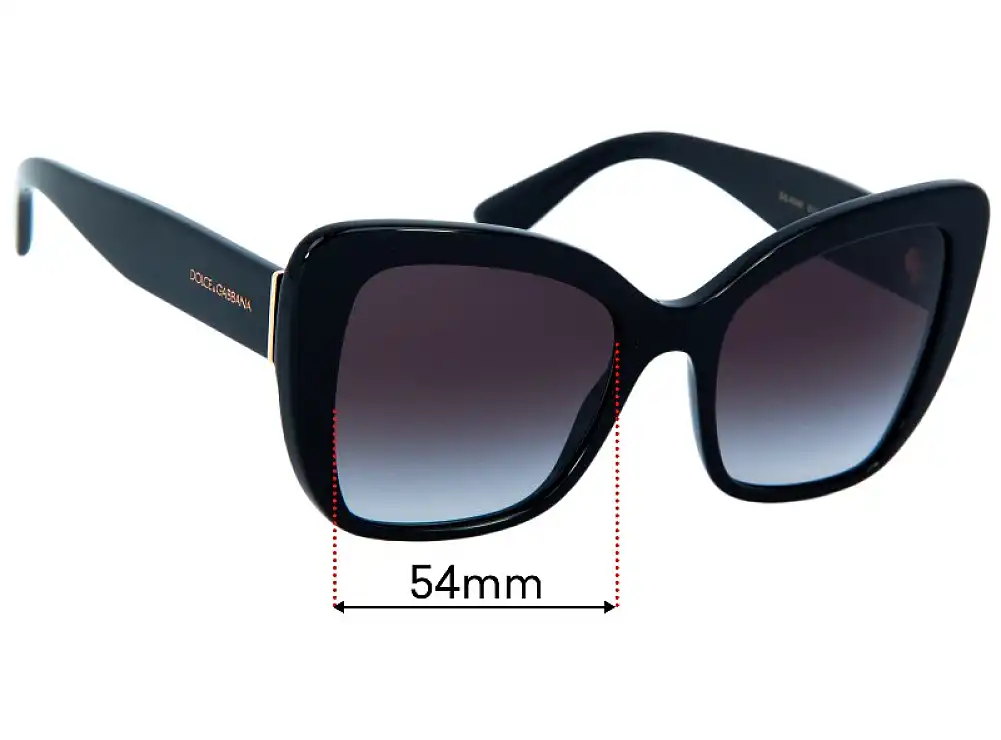 Dolce & Gabbana DG4348 Replacement Lenses - 54mm Dolce & Gabbana DG4348 Replacement Lenses - 54mm