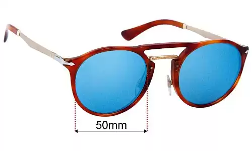Persol PO3264S Replacement Lenses - 50mm Persol PO3264S Replacement Sunglass Lenses 50mm