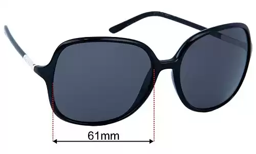 Prada SPR18M Replacement Lenses - 61mm Prada SPR18M Replacement Sunglass Lenses - 61mm
