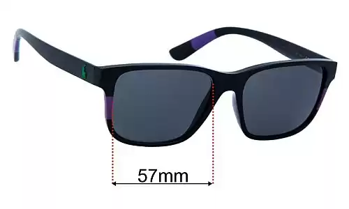 Replacement Lenses for Ralph Lauren PH 4137 - 57mm Wide Sunglass Fix Replacement Lenses for Ralph Lauren PH 4137 - 57mm Wide