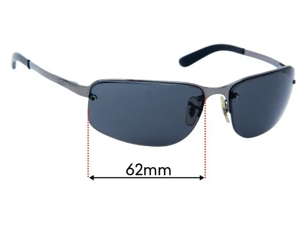 Sunglass Fix Verres de Remplacement pour Ray-Ban RB3239 - 2mm Nose Hole - 62mm Wide Sunglass Fix Verres de Remplacement pour Ray-Ban RB3239 - 2mm Nose Hole - 62mm Wide