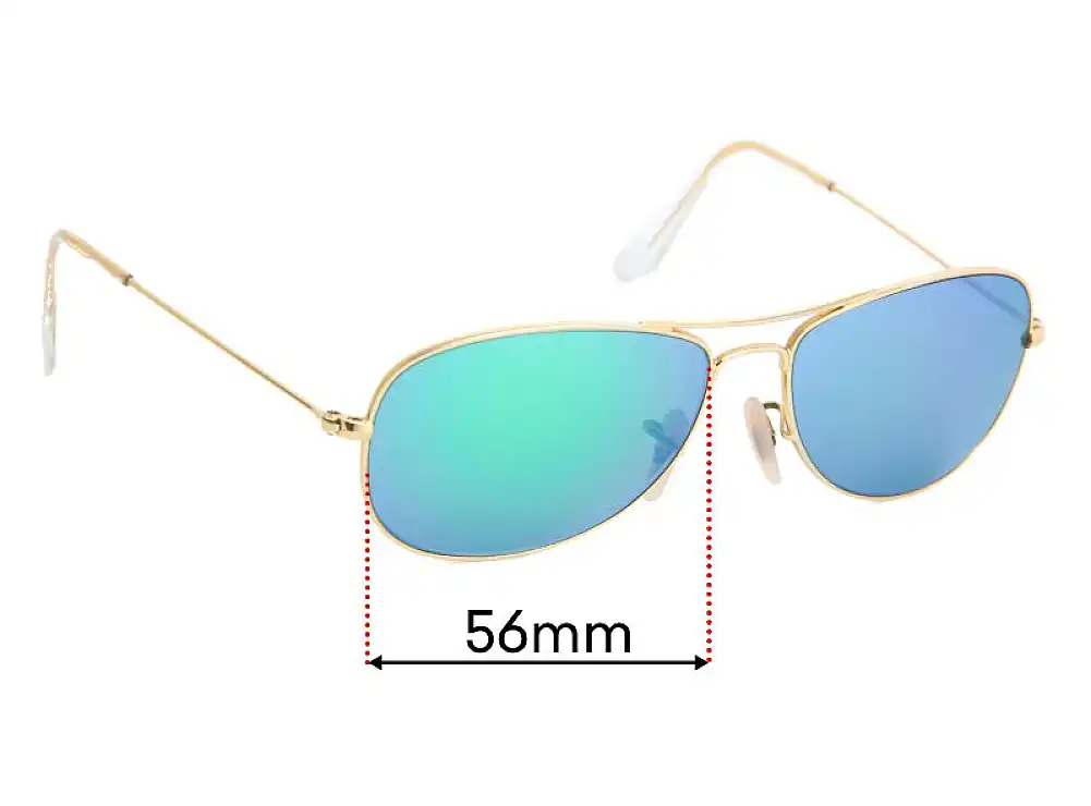 Sunglass Fix Lentilles de Remplacement pour Ray-Ban RB3362 Cockpit - 56mm Wide Sunglass Fix Lentilles de Remplacement pour Ray-Ban RB3362 Cockpit - 56mm Wide