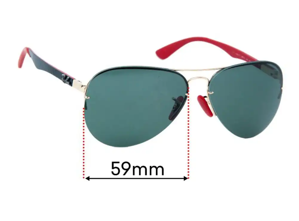 Sunglass Fix Lentilles de Remplacement pour Ray-Ban RB3460 - 59mm Wide Sunglass Fix Lentilles de Remplacement pour Ray-Ban RB3460 - 59mm Wide