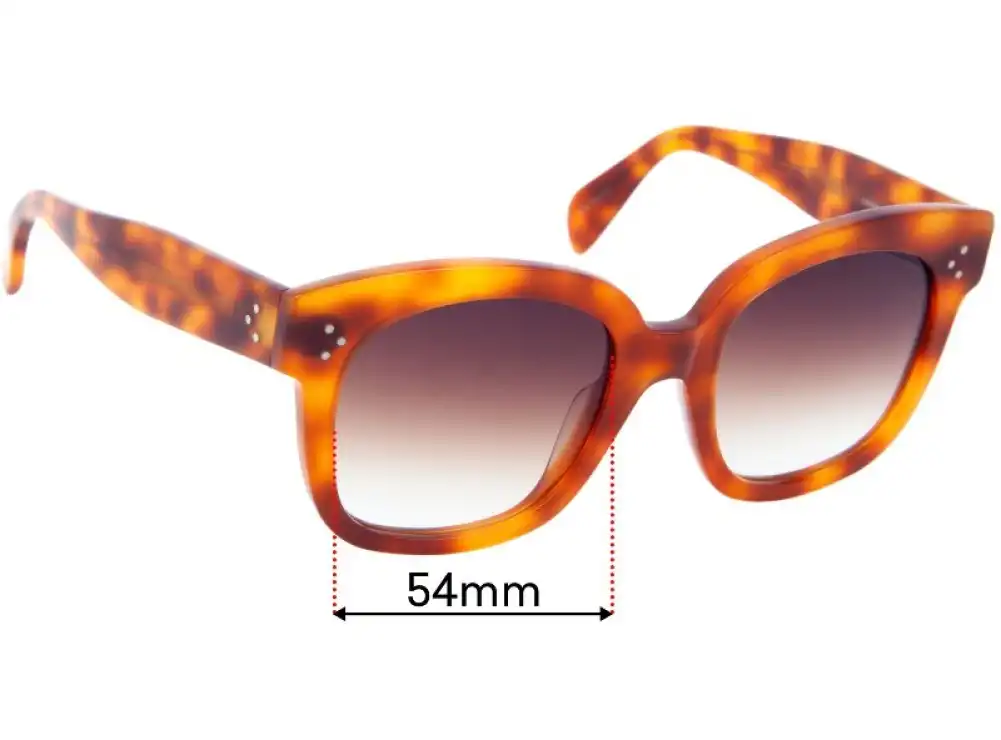 Sunglass Fix Lentilles de Remplacement pour Celine CL 40169I - 54mm Wide Sunglass Fix Lentilles de Remplacement pour Celine CL 40169I - 54mm Wide