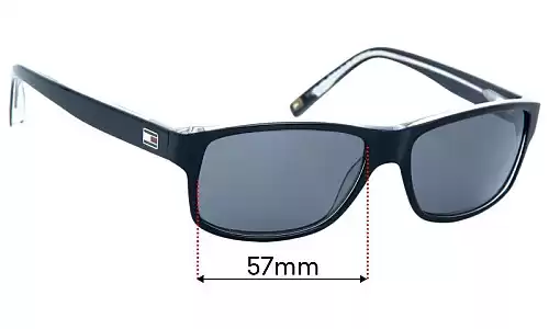 Sunglass Fix Replacement Lenses for Tommy Hilfiger TH Sun Rx 30 - 57mm Wide Sunglass Fix Replacement Lenses Tommy Hilfiger TH Sun Rx 30 - 57mm Wide