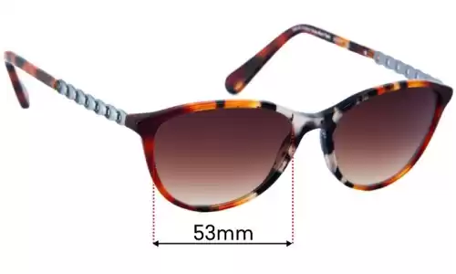Sunglass Fix Lentilles de Remplacement pour Coach HC 6121 - 53mm Wide Coach HC 6121 Lentilles de Remplacement 53mm wide