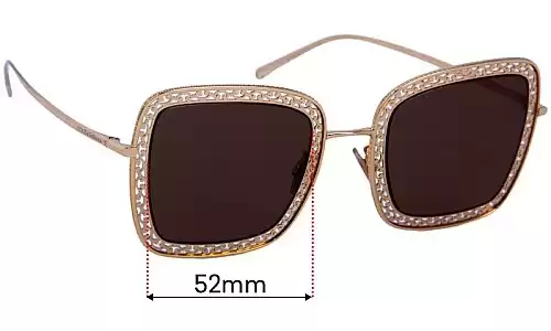 Sunglass Fix Lentilles de Remplacement pour Dolce & Gabbana DG2225 - 52mm Wide Dolce & Gabbana DG2225 Lentilles de Remplacement 52mm wide