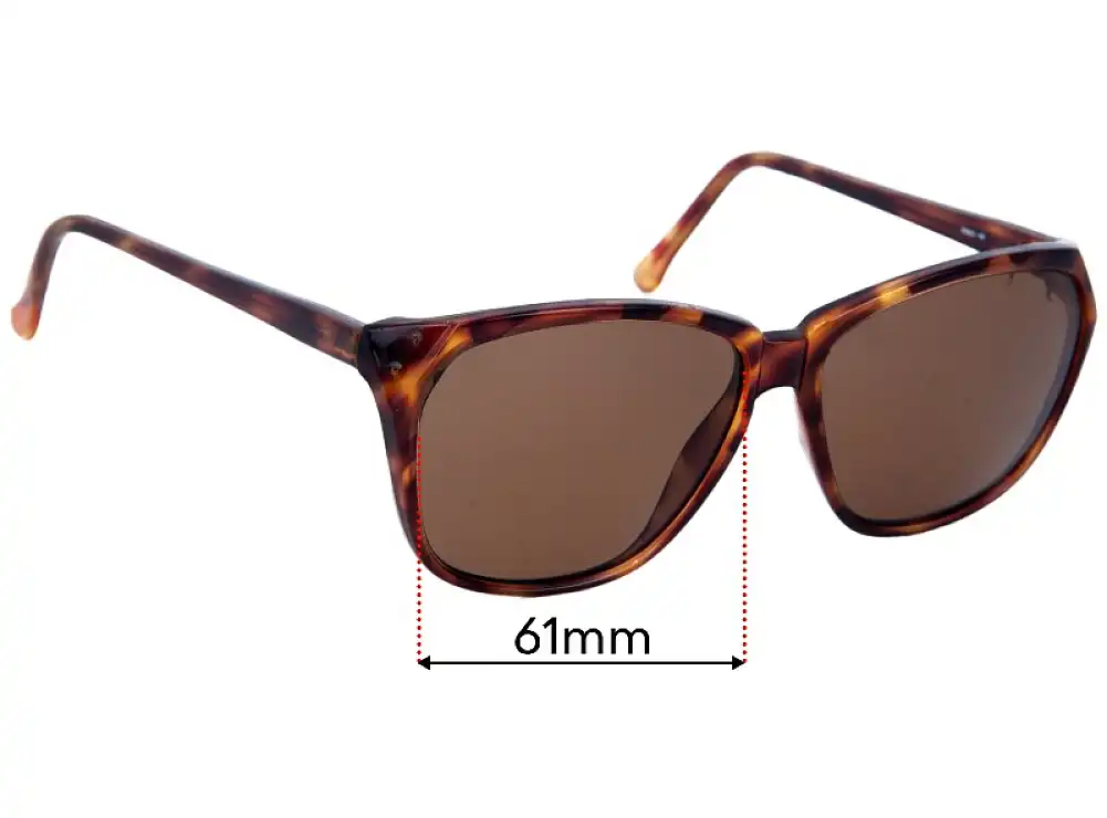 Sunglass Fix Lentilles de Remplacement pour Oroton 0965 - 61mm Wide Sunglass Fix Lentilles de Remplacement pour Oroton 0965 - 61mm Wide