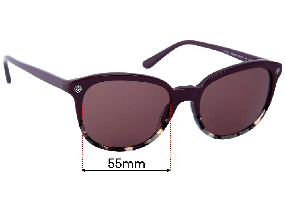 Sunglass Fix Lentilles de Remplacement pour Tory Burch TY7131 - 55mm Wide Sunglass Fix Lentilles de Remplacement pour Tory Burch TY7131 - 55mm Wide