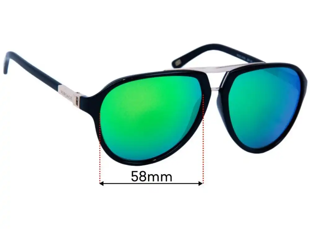 Sunglass Fix Replacement Lenses for Versace MOD 4223 - 58mm Wide Sunglass Fix Replacement Lenses for Versace MOD 4223 - 58mm Wide
