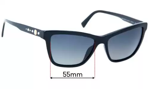 Sunglass Fix Replacement Lenses for Versace MOD 4354-B - 55mm Wide Sunglass Fix Replacement Lenses Versace MOD 4354-B - 55mm Wide