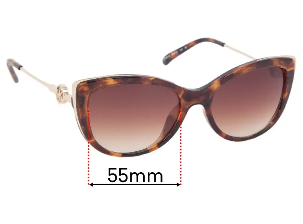 Sunglass Fix Verres de Remplacement pour Michael Kors MK2127U South Hampton - 55mm Wide Sunglass Fix Verres de Remplacement pour Michael Kors MK2127U South Hampton - 55mm Wide