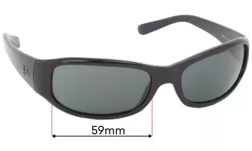 Sunglass Fix Lentilles de Remplacement pour Ray Ban RB4137 - 59mm Wide Ray Ban RB4137 Lentilles de Remplacement 59mm wide