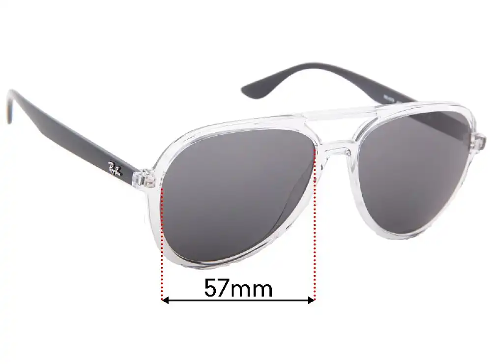 Sunglass Fix Lentilles de Remplacement pour Ray Ban RB4376 - 57mm Wide Sunglass Fix Lentilles de Remplacement pour Ray Ban RB4376 - 57mm Wide