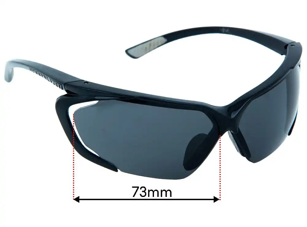 Sunglass Fix Verres de Remplacement pour Specialized Tarzo - 73mm Wide Sunglass Fix Verres de Remplacement pour Specialized Tarzo - 73mm Wide