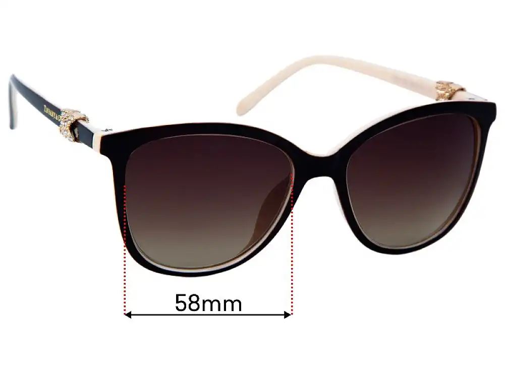 Sunglass Fix Lentilles de Remplacement pour Tiffany & Co TF4126 - 58mm Wide Sunglass Fix Lentilles de Remplacement pour Tiffany & Co TF4126 - 58mm Wide