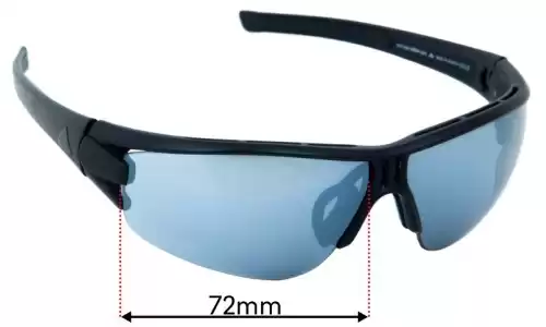 Sunglass Fix Lentilles de Remplacement pour Adidas AD07 Evil Eye Halfrim Pro L - 72mm Wide Adidas AD07 Evil Eye Halfrim Pro L Lentilles de Remplacement 72mm wide