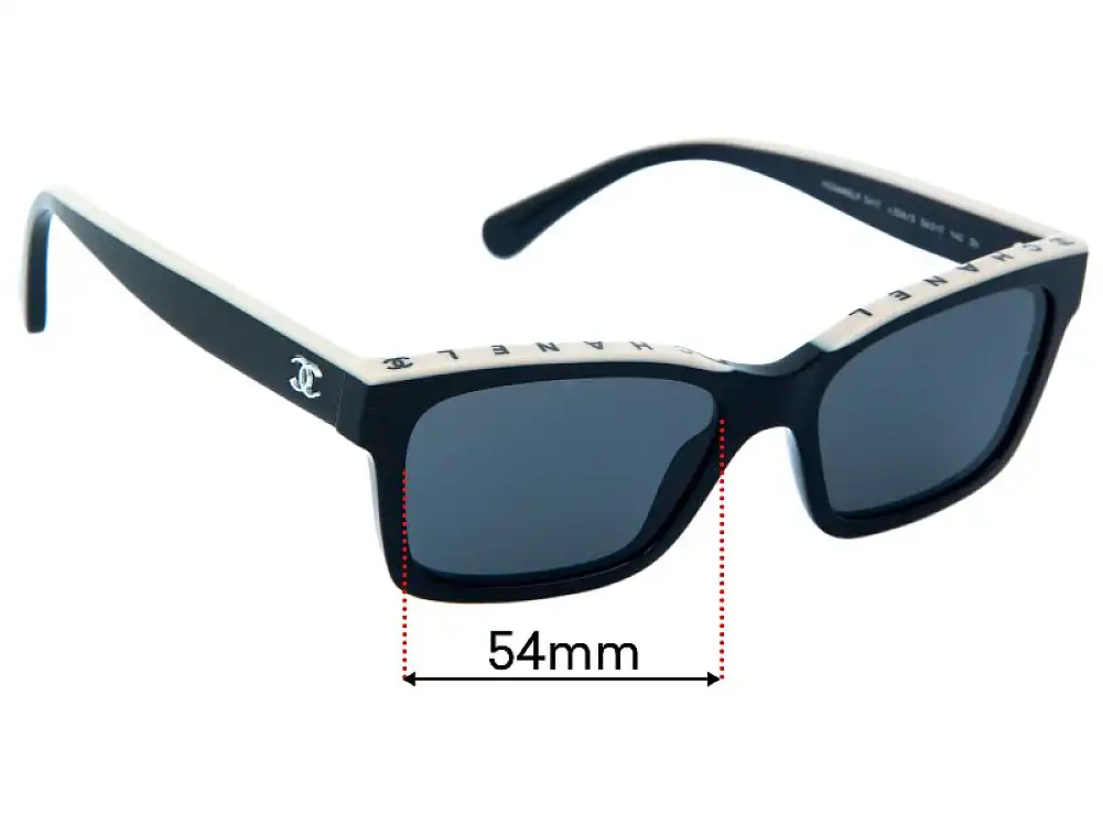 Sunglass Fix Verres de Remplacement pour Chanel 5417 - 54mm Wide Sunglass Fix Verres de Remplacement pour Chanel 5417 - 54mm Wide