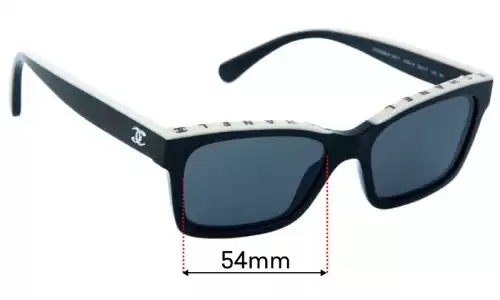 Sunglass Fix Verres de Remplacement pour Chanel 5417 - 54mm Wide Sunglass Fix Verres de Remplacement pour Chanel 5417 - 54mm Wide