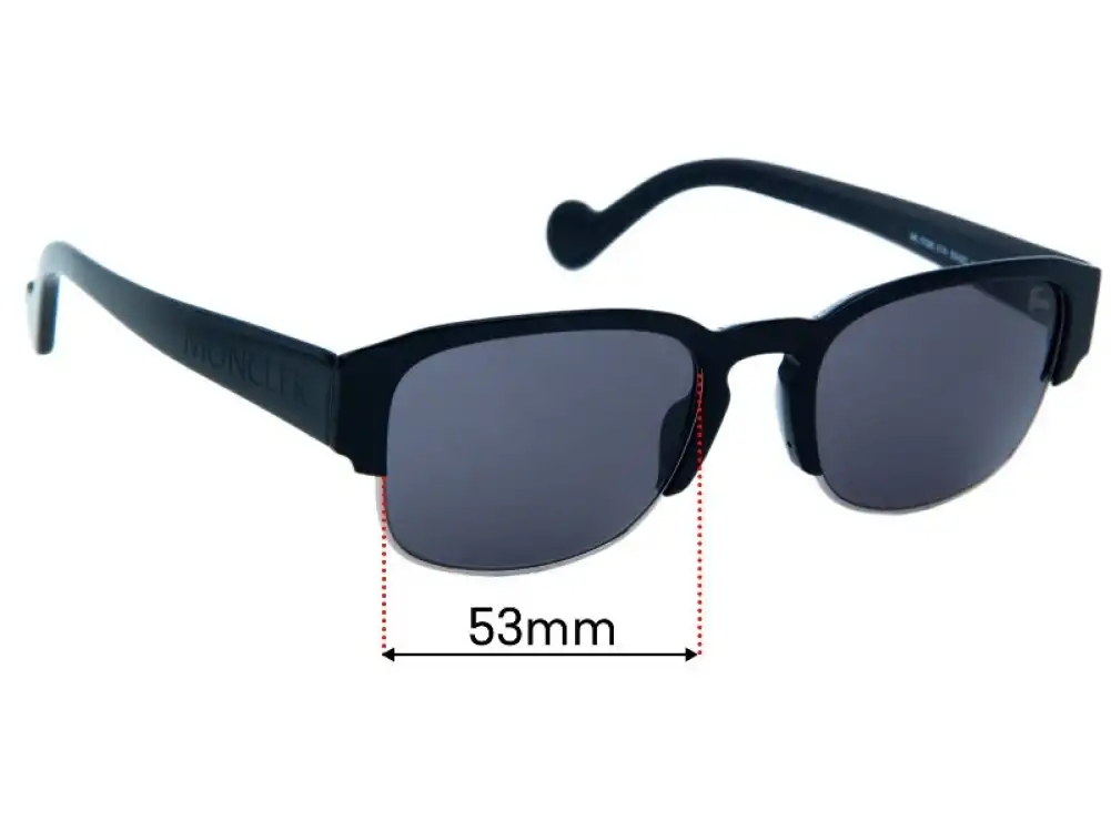 Moncler ML 0125 Replacement Lenses - 53mm Wide Moncler ML 0125 Replacement Lenses - 53mm Wide
