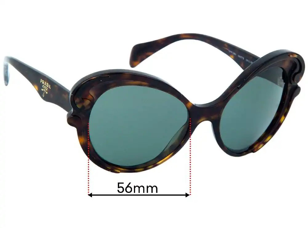 Prada SPR 28N Replacement Lenses - 57mm Prada SPR 28N Replacement Lenses - 57mm