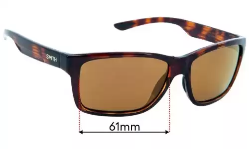 Sunglass Fix Verres de Remplacement pour Smith Drake - 61mm Wide Sunglass Fix Verres de Remplacement pour Smith Drake - 61mm Wide