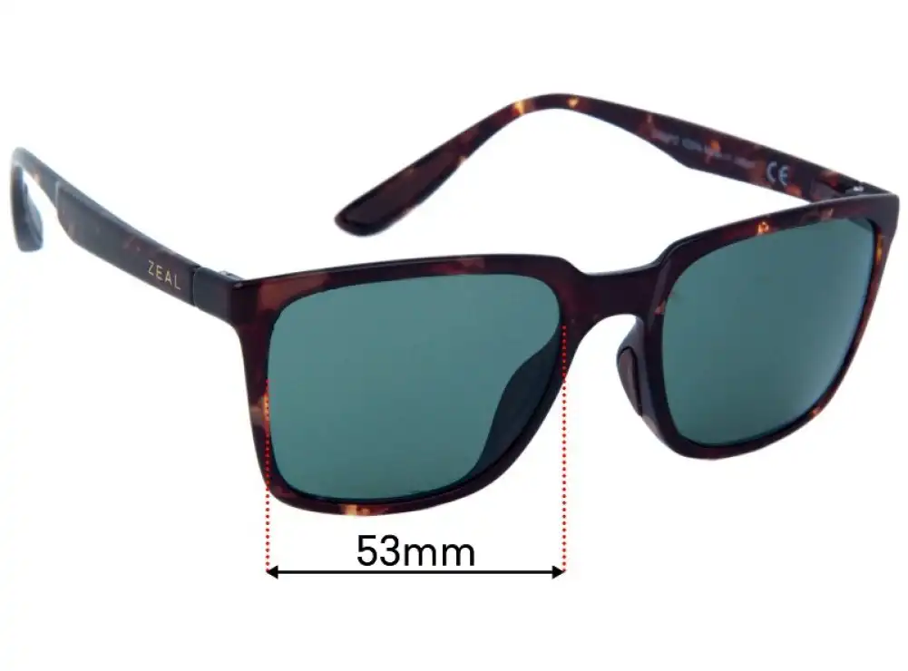 Sunglass Fix Verres de Remplacement pour Zeal Campo - 53mm Wide Sunglass Fix Verres de Remplacement pour Zeal Campo - 53mm Wide