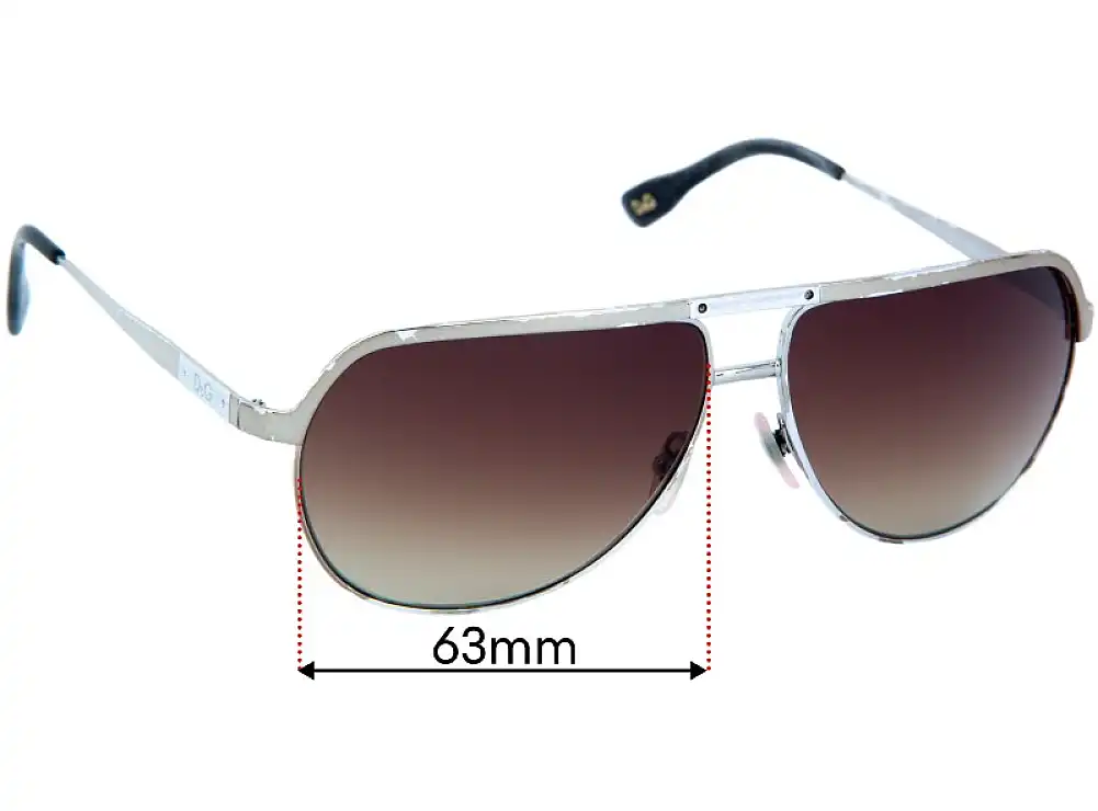 Sunglass Fix Lentilles de Remplacement pour Dolce & Gabbana D&G 6065 - 63mm Wide Sunglass Fix Lentilles de Remplacement pour Dolce & Gabbana D&G 6065 - 63mm Wide