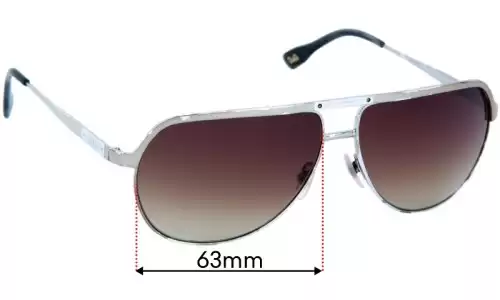 Sunglass Fix Lentilles de Remplacement pour Dolce & Gabbana D&G 6065 - 63mm Wide Dolce & Gabbana D&G 6065 Lentilles de Remplacement 63mm wide