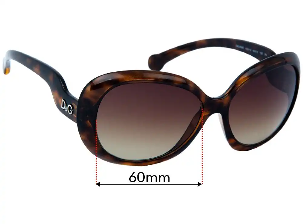 Sunglass Fix Lentilles de Remplacement pour Dolce & Gabbana DG8063 - 60mm Wide Sunglass Fix Lentilles de Remplacement pour Dolce & Gabbana DG8063 - 60mm Wide