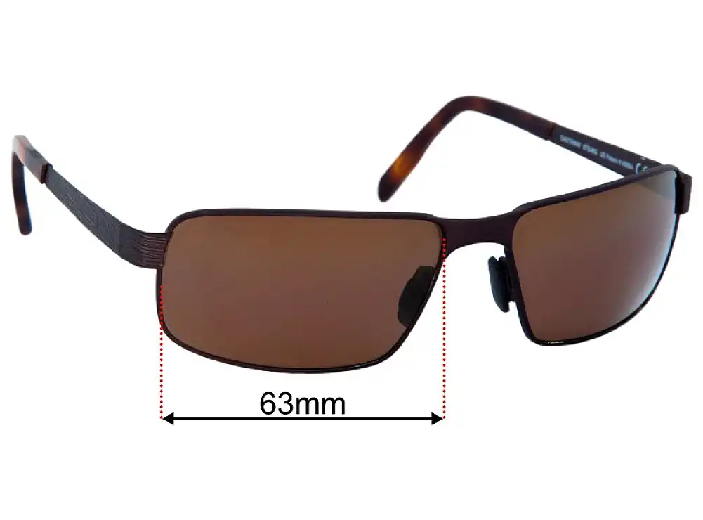 Sunglass Fix Lentilles de Remplacement pour Maui Jim MJ187 Castaway - 63mm Wide Sunglass Fix Lentilles de Remplacement pour Maui Jim MJ187 Castaway - 63mm Wide