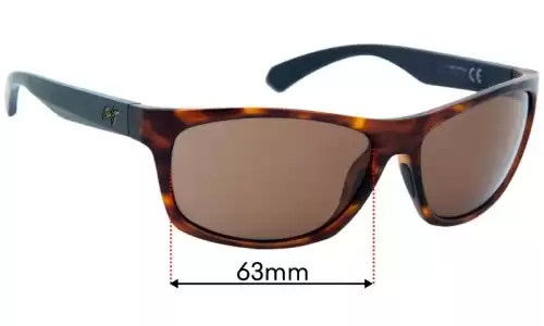 Sunglass Fix Lentilles de Remplacement pour Maui Jim MJ770 Tumbleland - 62mm Wide Maui Jim MJ770 Tumbleland Lentilles de Remplacement 62mm wide