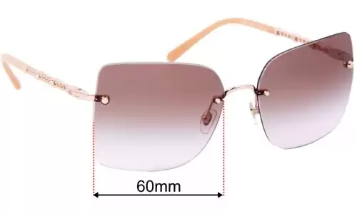 Michael Kors MK1057 Aurelia Replacement Lenses - 60mm Michael Kors MK1057 Aurelia Replacement Sunglass Lenses - 60mm