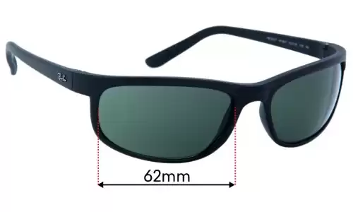 Sunglass Fix Verres de Remplacement pour Ray-Ban RB2027 Predator 2 - 62mm Wide Ray-Ban RB2027 Predator 2 Verres de Remplacement 62mm wide