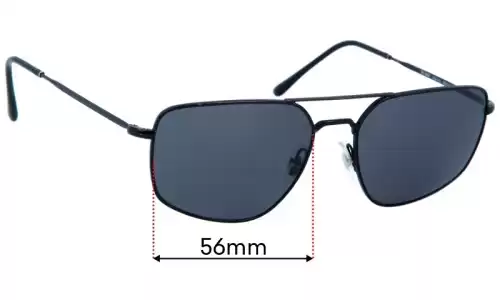 Ray Ban RB3666 Replacement Lenses - 56mm Ray Ban RB3666 Replacement Sunglass Lenses - 56mm