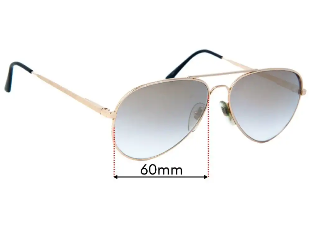 Vuarnet Pouilloux 4036 PM Replacement Lenses - 60mm Vuarnet Pouilloux 4036 PM Replacement Lenses - 60mm