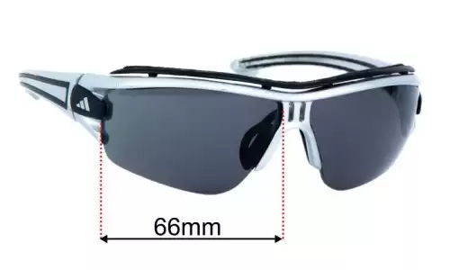 Sunglass Fix Lentilles de Remplacement pour Adidas A168 Evil Eye Halfrim Pro S - 66mm Wide Adidas A168 Evil Eye Halfrim Pro S Lentilles de Remplacement 66mm wide
