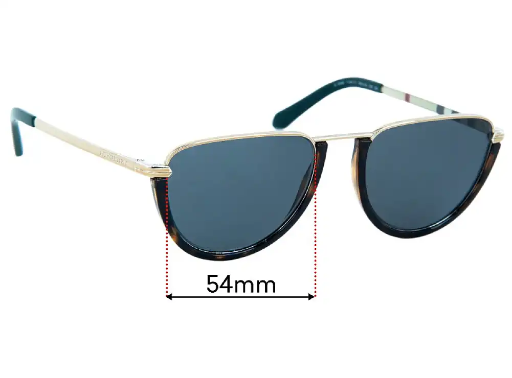 Replacement Lenses for Burberry B 3098 - 54mm Wide Replacement Lenses for Burberry B 3098 - 54mm Wide