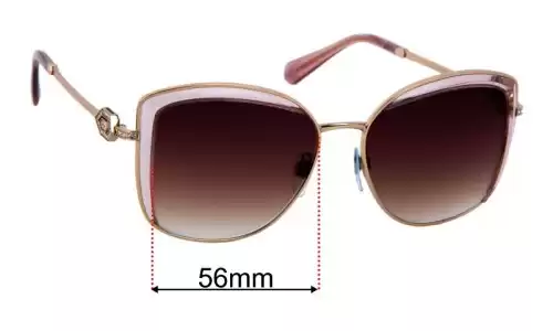 Bvlgari 6128-B Replacement Lenses 56mm Bvlgari 6128-B Sunglasses Replacement Lenses 56mm Wide