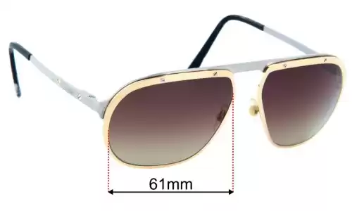Cartier CT0035S Replacement Lenses - 61mm Cartier CT0035S Replacement Sunglass Lenses - 61mm