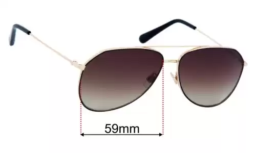 Dolce & Gabbana DG2244 Replacement Lenses 59mm Dolce & Gabbana DG2244 Replacement Sunglasses Lenses 59mm