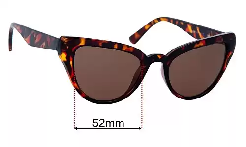 Mr. Boho Vesterbro Replacement Lenses 52mm Mr. Boho Vesterbro Sunglasses Replacement Lenses 52mm Wide