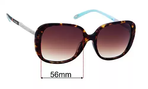 Sunglass Fix Lentilles de Remplacement pour Tiffany & Co TF 4137-B-F - 56mm Wide Tiffany & Co TF 4137-B-F Lentilles de Remplacement 56mm wide