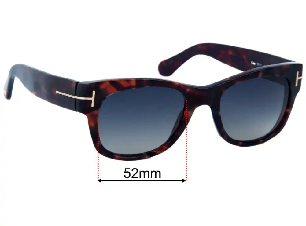 Tom Ford Cary TF 58 Replacement Lenses - 52mm Tom Ford Cary TF 58 Replacement Lenses - 52mm