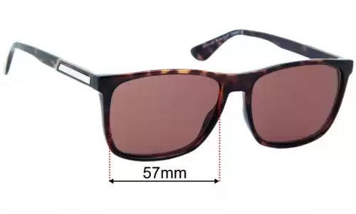 Sunglass Fix Lentilles de Remplacement pour Tommy Hilfiger TH Sun Rx 43 - 57mm Wide Tommy Hilfiger TH Sun Rx 43 Lentilles de Remplacement 57mm wide