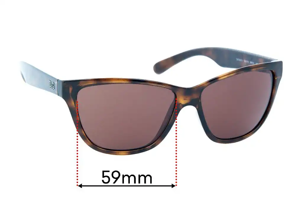 Sunglass Fix Verres de Remplacement pour Dolce & Gabbana D&G8072 - 59mm Wide Sunglass Fix Verres de Remplacement pour Dolce & Gabbana D&G8072 - 59mm Wide