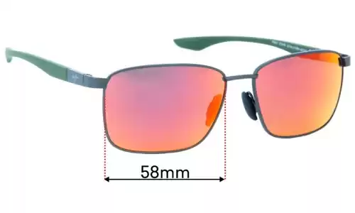 Sunglass Fix Verres de Remplacement pour Maui Jim MJ856 Ka'ala - 58mm Wide Sunglass Fix Verres de Remplacement pour Maui Jim MJ856 Ka'ala - 58mm Wide