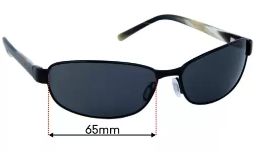 Sunglass Fix Verres de Remplacement pour Maui Jim MJ256 Napili Bay - 65mm Wide Sunglass Fix Verres de Remplacement pour Maui Jim MJ256 Napili Bay - 65mm Wide